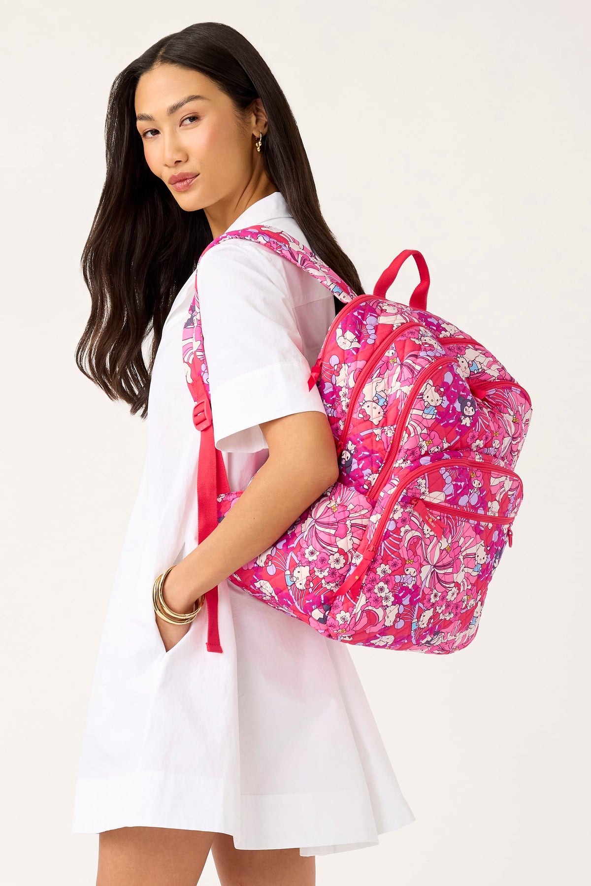 Hello Kitty and Friends Large Bancroft Backpack in Hello Kitty And Friends Hello Hydrangeas