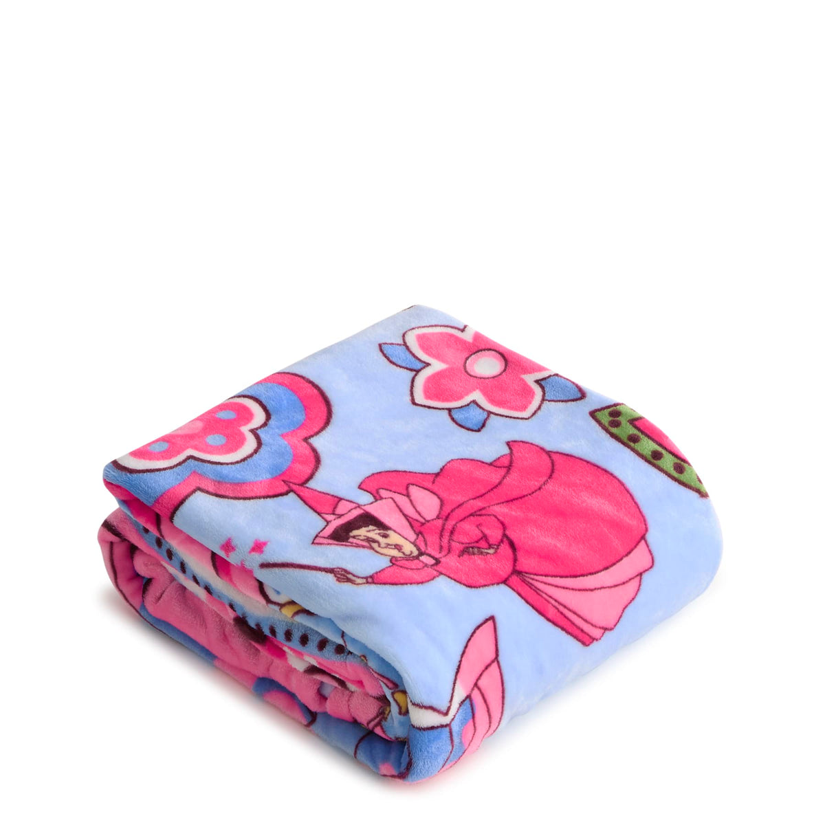 Disney Plush Throw Blanket in Aurora Pink Swirls
