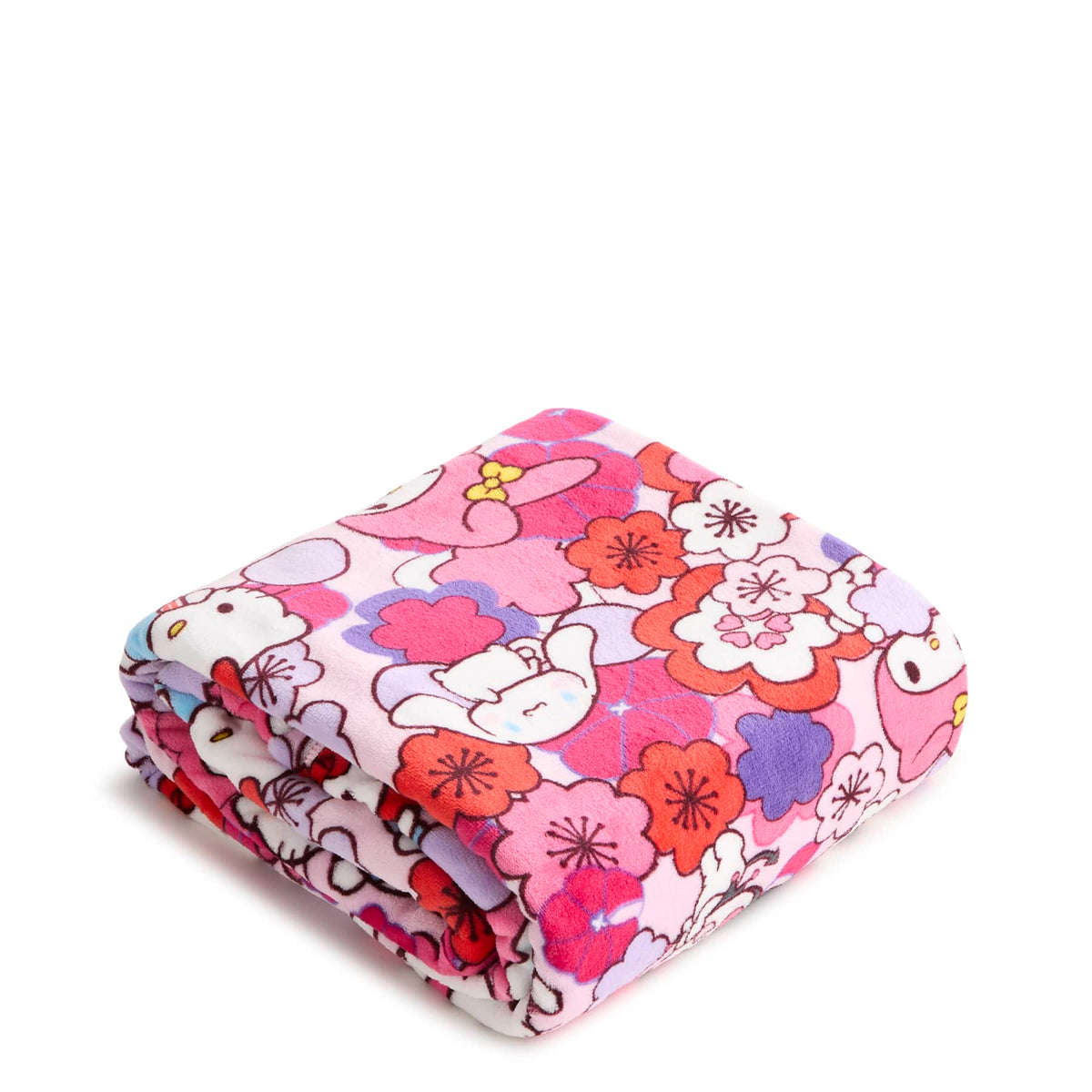 Hello Kitty and Friends Plush Throw Blanket in Hello Kitty And Friends Hello Floral Pink