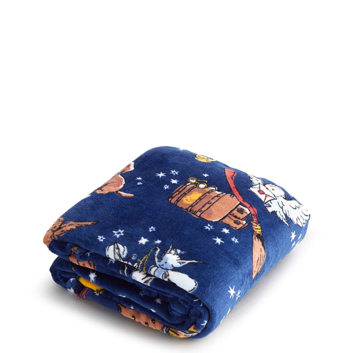 Harry Potter Essential Throw Blanket in Friends at Hogwarts Ditsy Navy