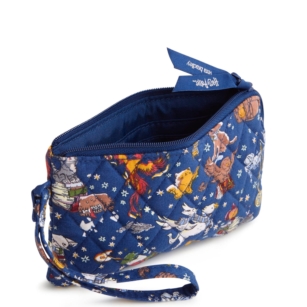 Harry Potter Essential Zip Wristlet in Friends at Hogwarts Ditsy Navy