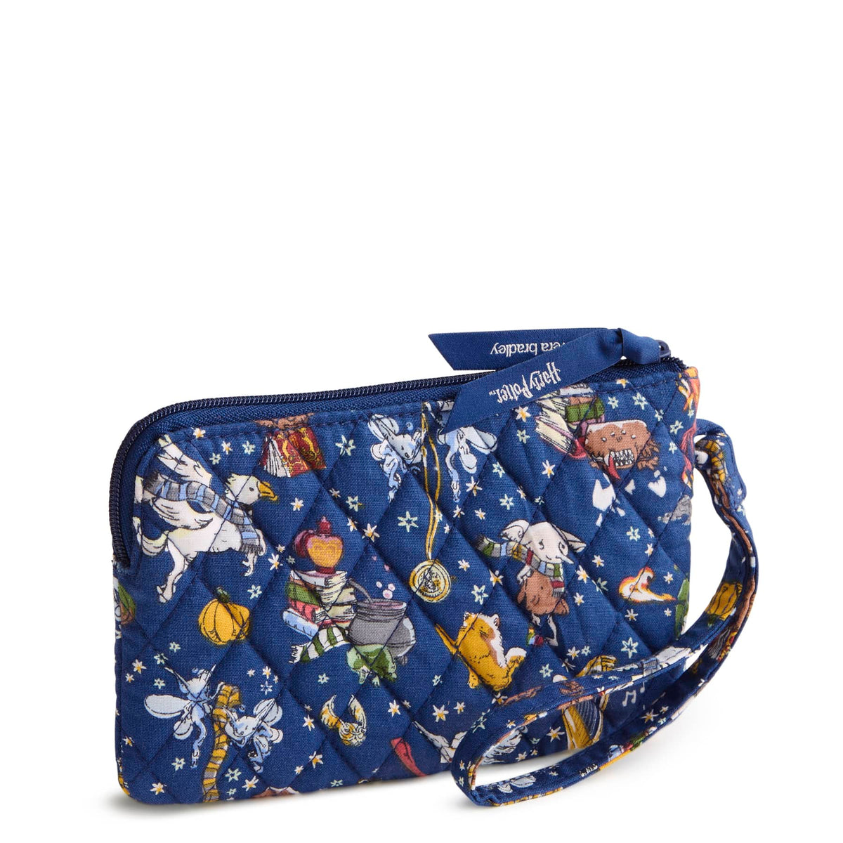 Harry Potter Essential Zip Wristlet in Friends at Hogwarts Ditsy Navy