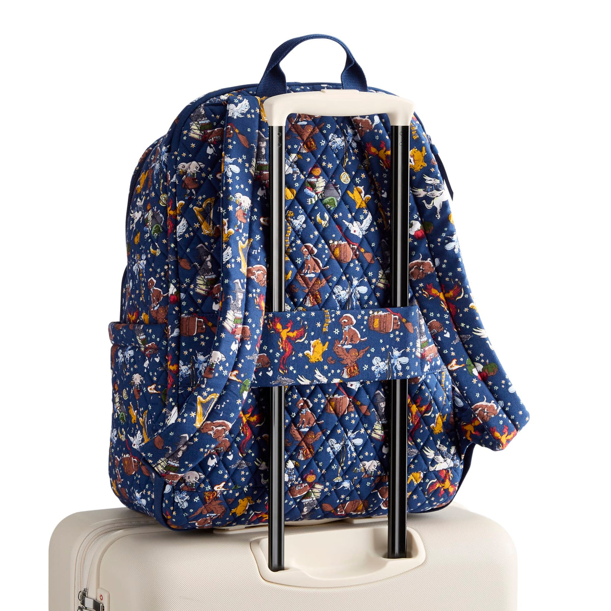 Harry Potter Essential Large Backpack in Friends at Hogwarts Ditsy Navy