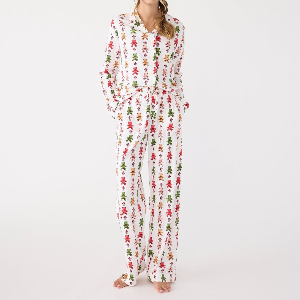 Pajama Pants in Bears & Roses
