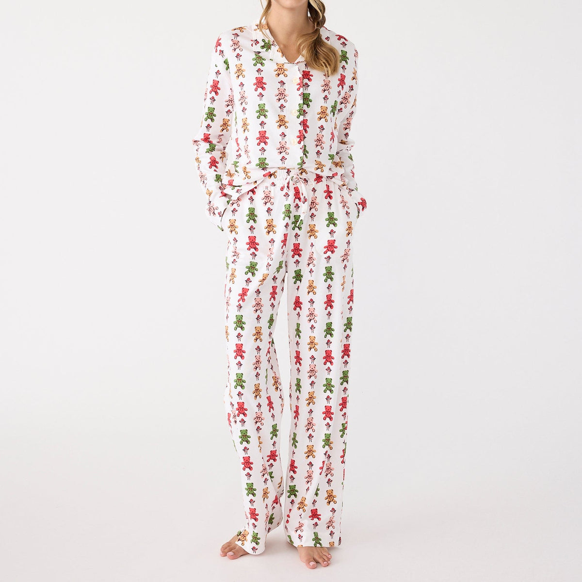 Pajama Pants in Bears & Roses
