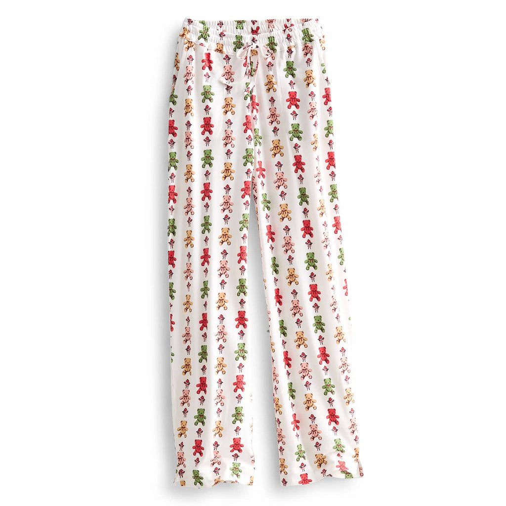 Pajama Pants in Bears & Roses