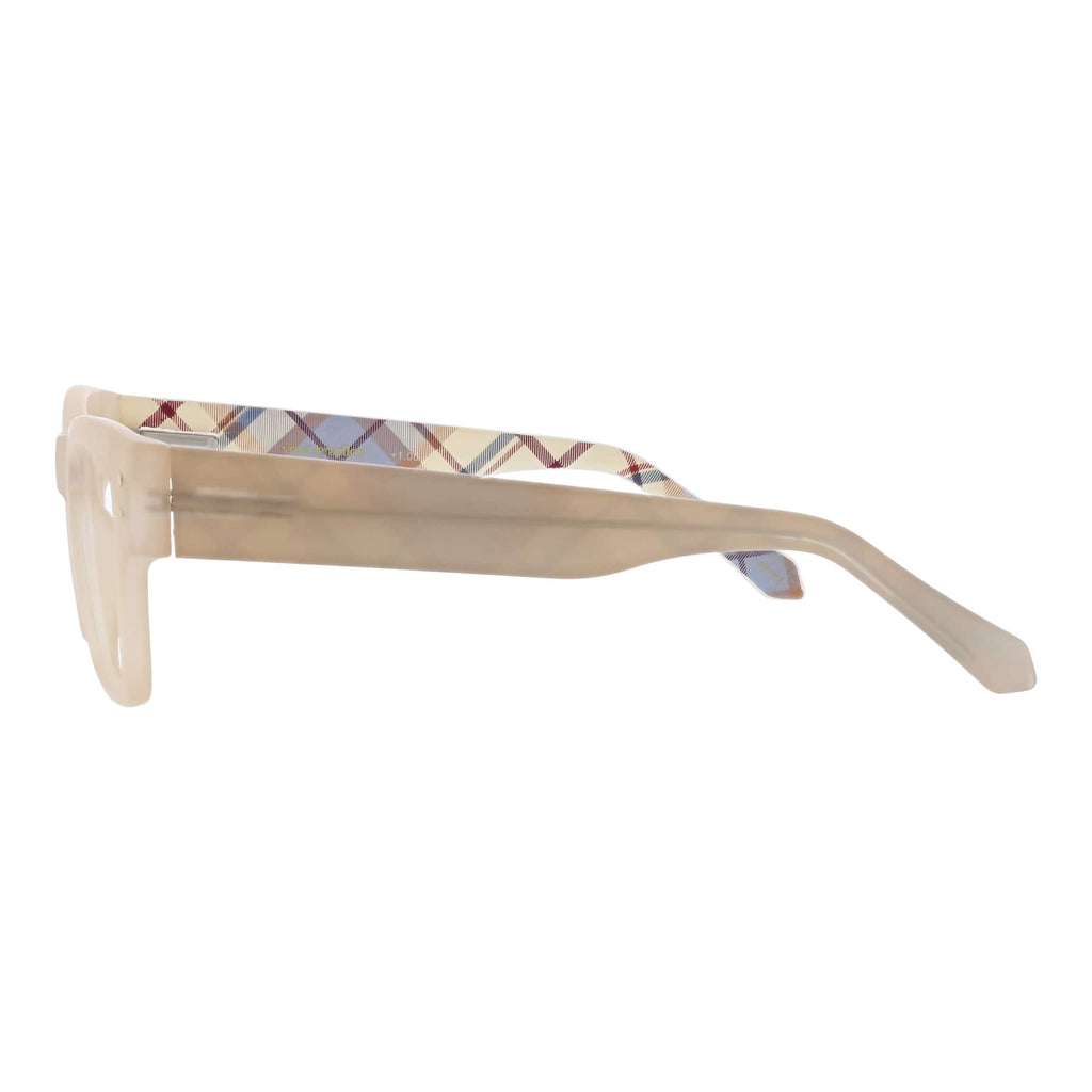 Becca Blue Light Reading Glasses in Blue Leaf Tartan Plaid
