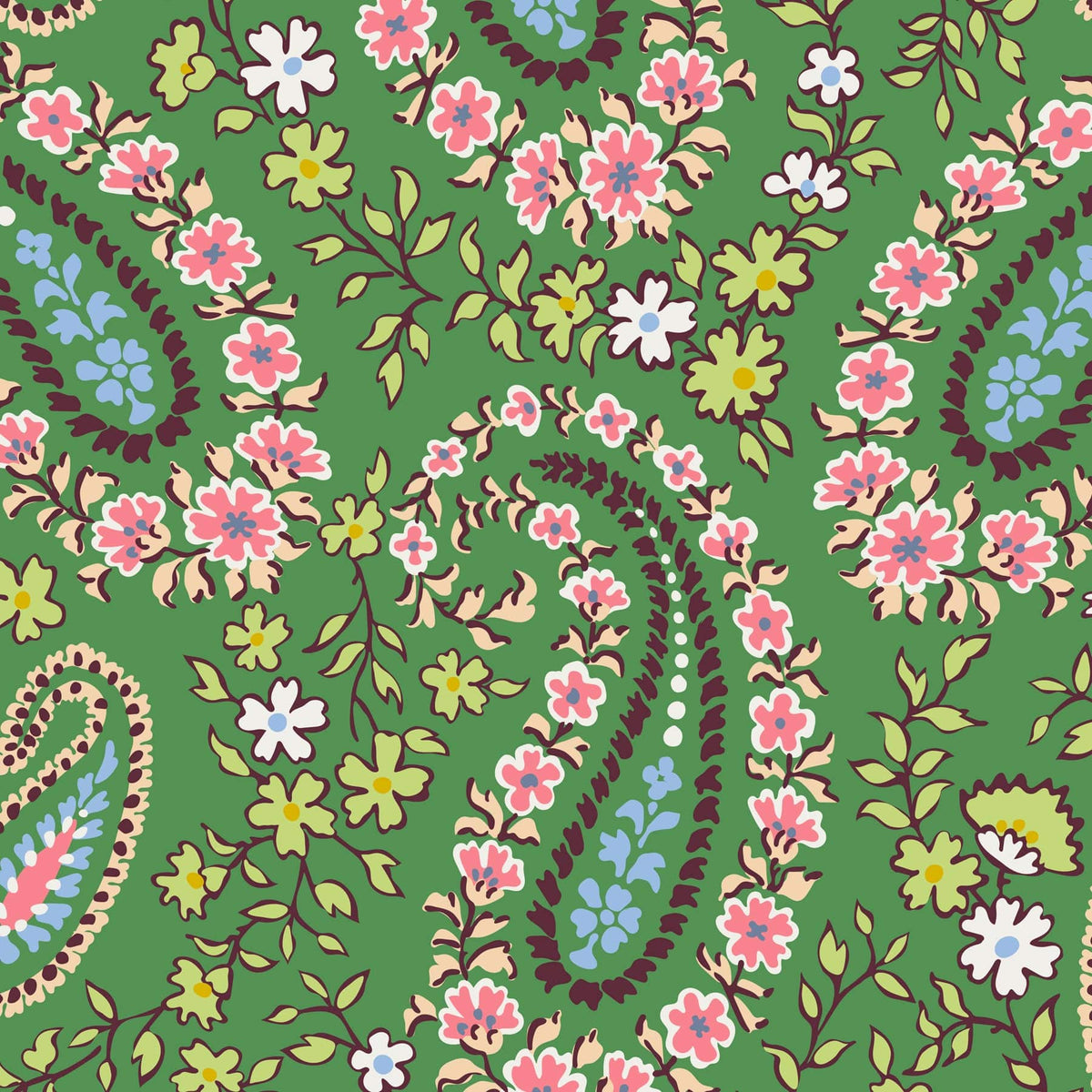 Tara Polarized Sunglasses in Hollyhock Paisley