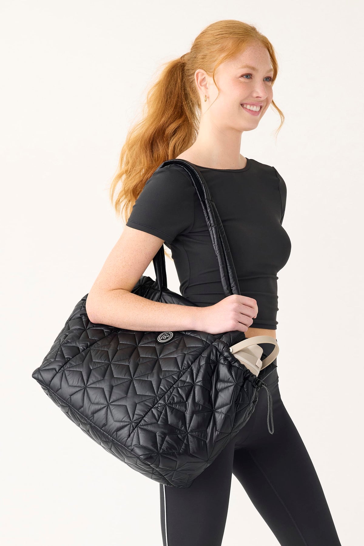 Air Birdie Travel Tote in Moonless Night with Aluminum