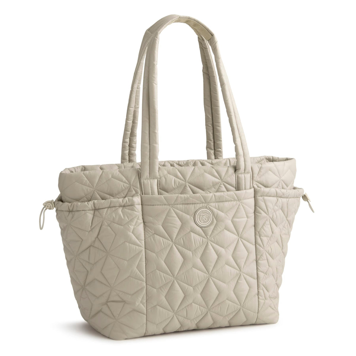 Air Birdie Travel Tote in Aluminum with Cottage Cream