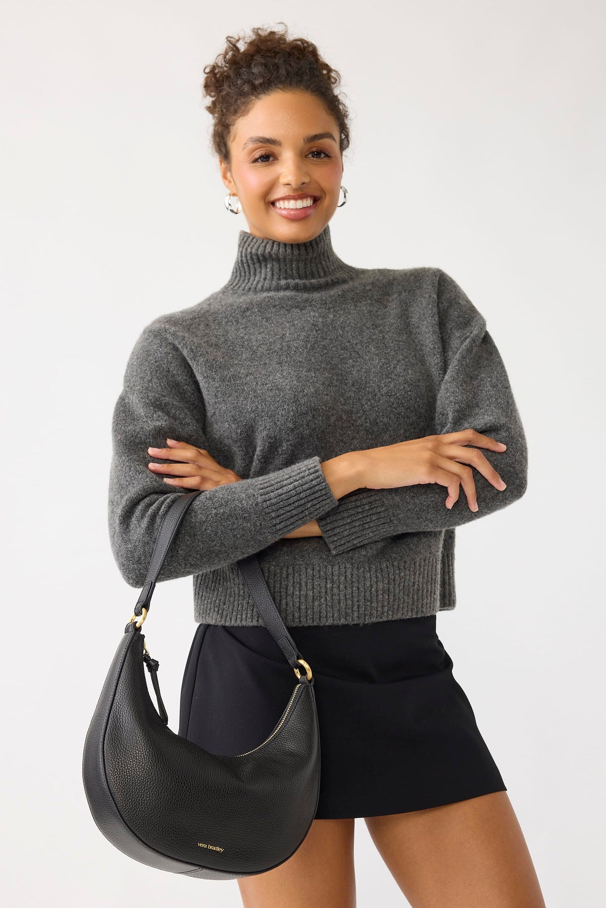 Clara Adjustable Convertible Shoulder Bag in Moonless Night