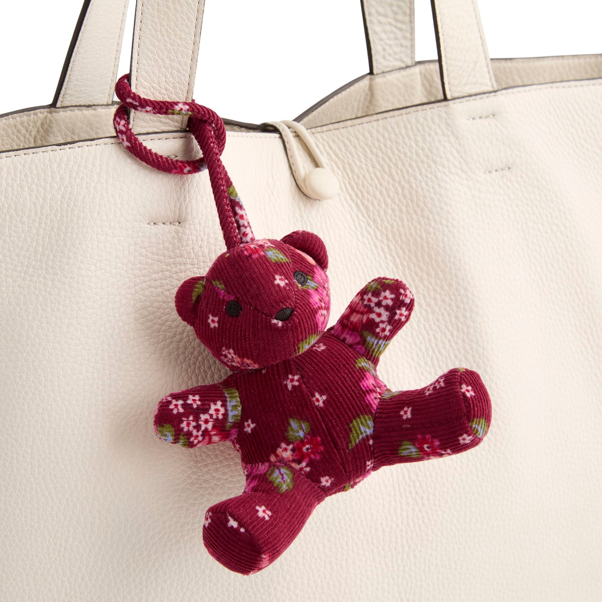 Bitty Bear Bag Charm in Petal Pouf