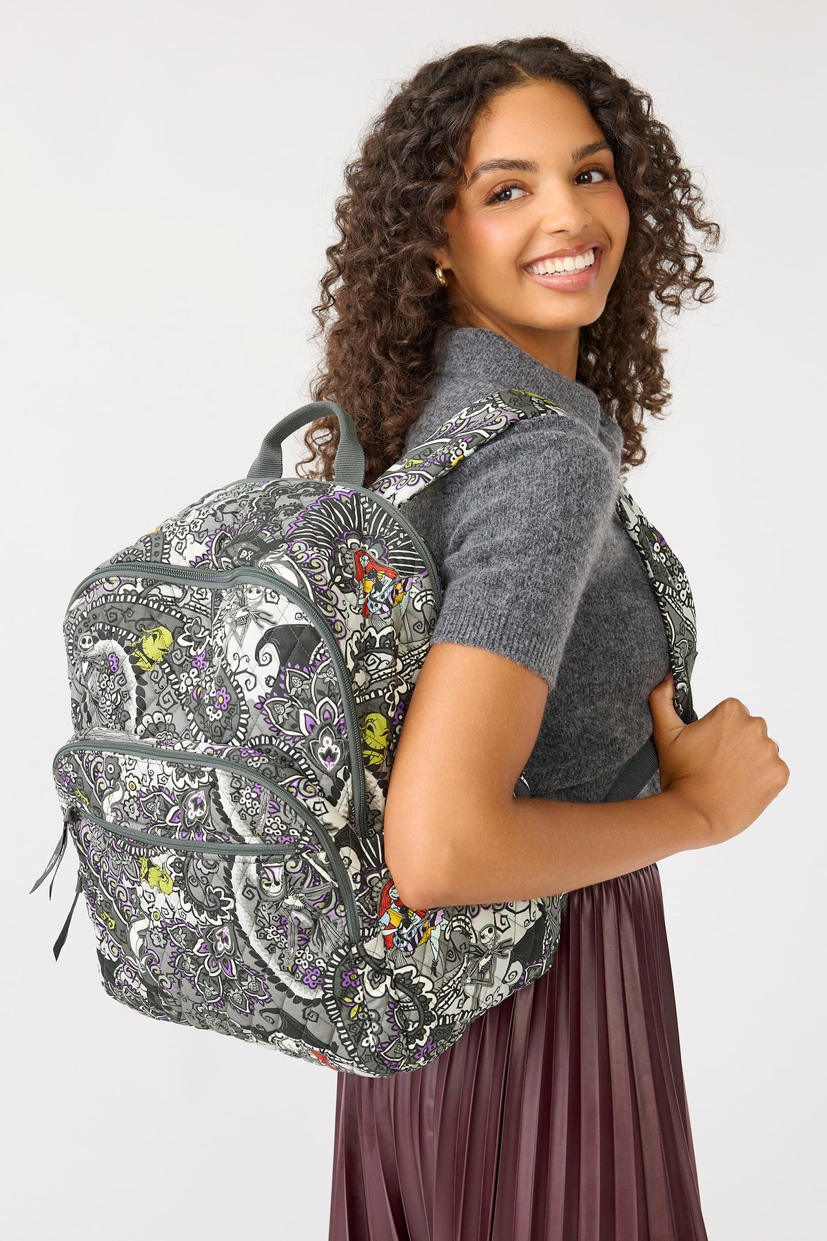 Disney Tim Burton's The Nightmare Before Christmas Bancroft Backpack in The Nightmare Before Christmas Paisley