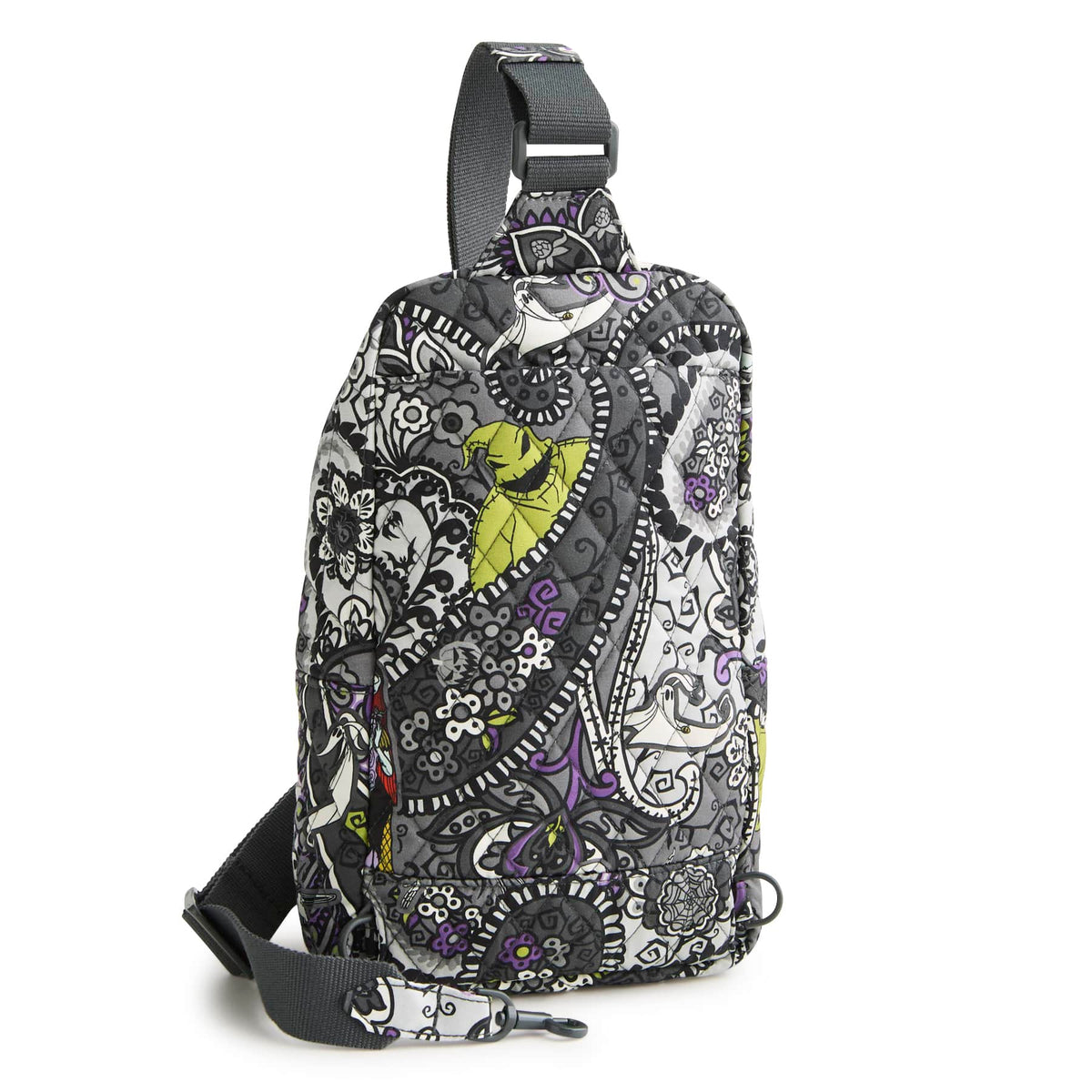 Disney Tim Burton's The Nightmare Before Christmas Lorman Sling Backpack in The Nightmare Before Christmas Paisley