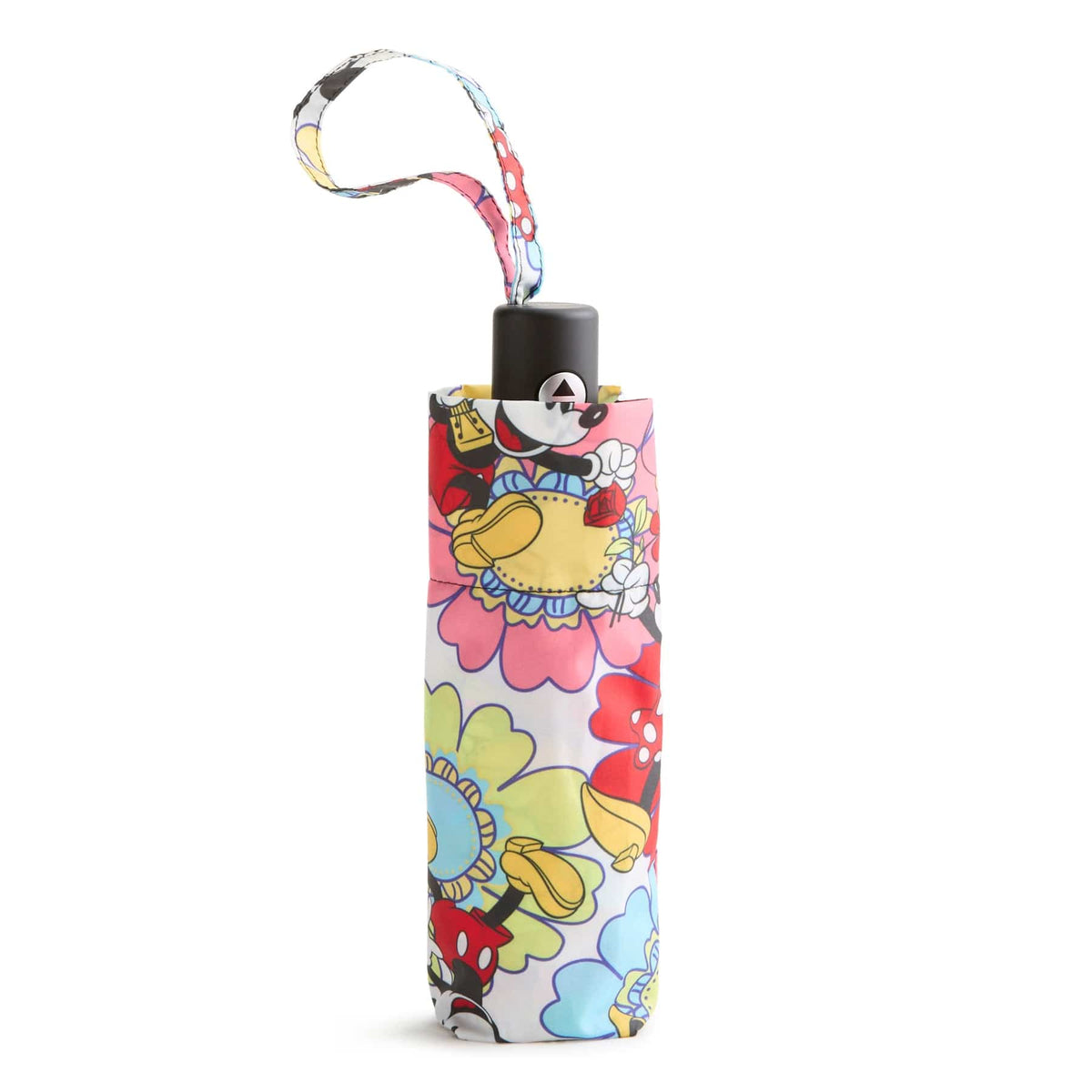 Disney Mini Umbrella in Mickey and Minnie Petal Floral White