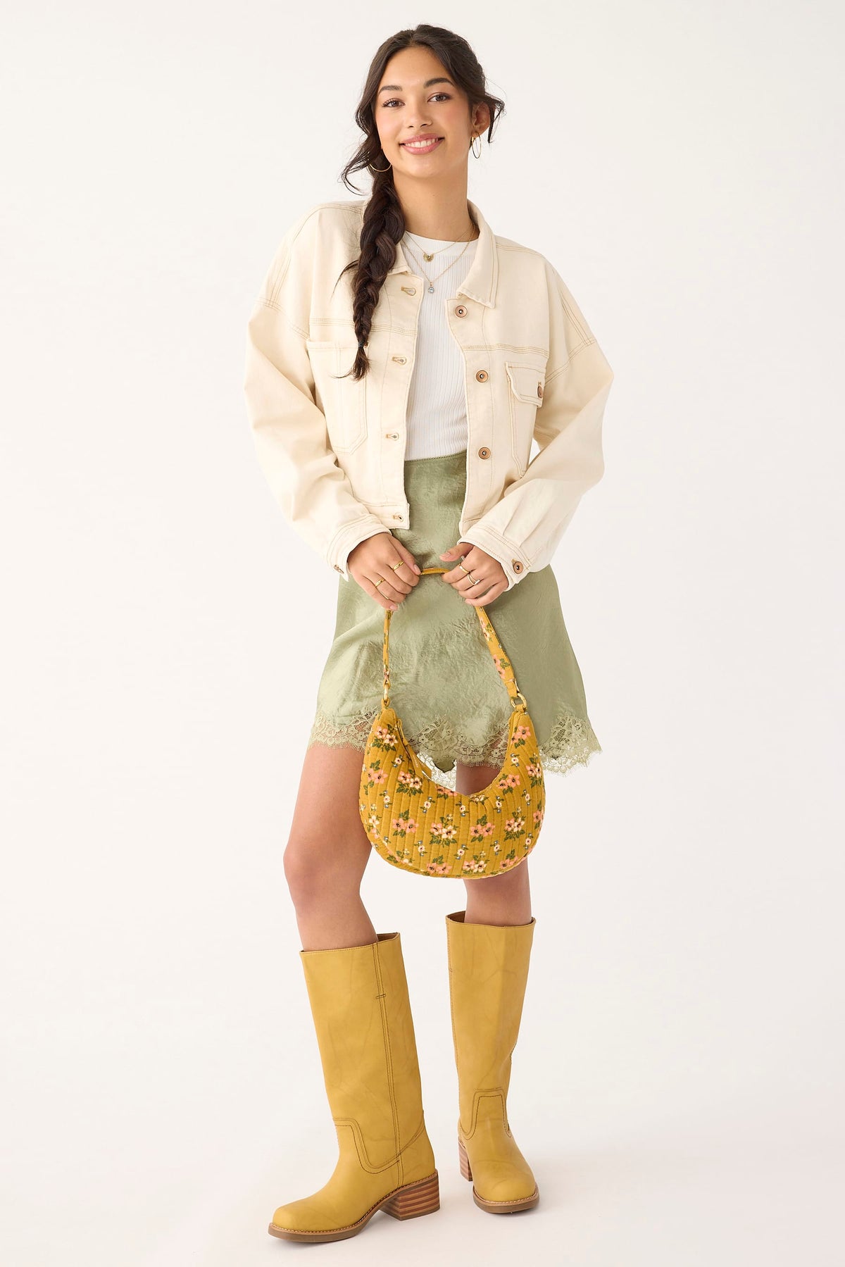 Clara Convertible Shoulder Bag in Honeybloom