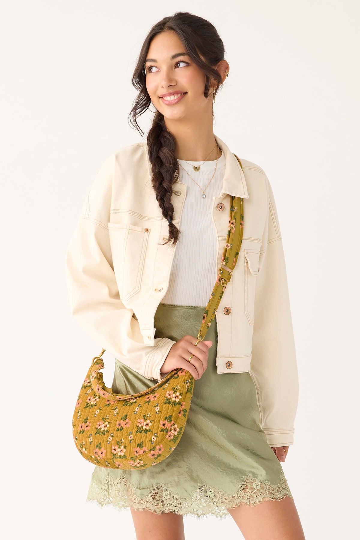 Clara Convertible Shoulder Bag in Honeybloom