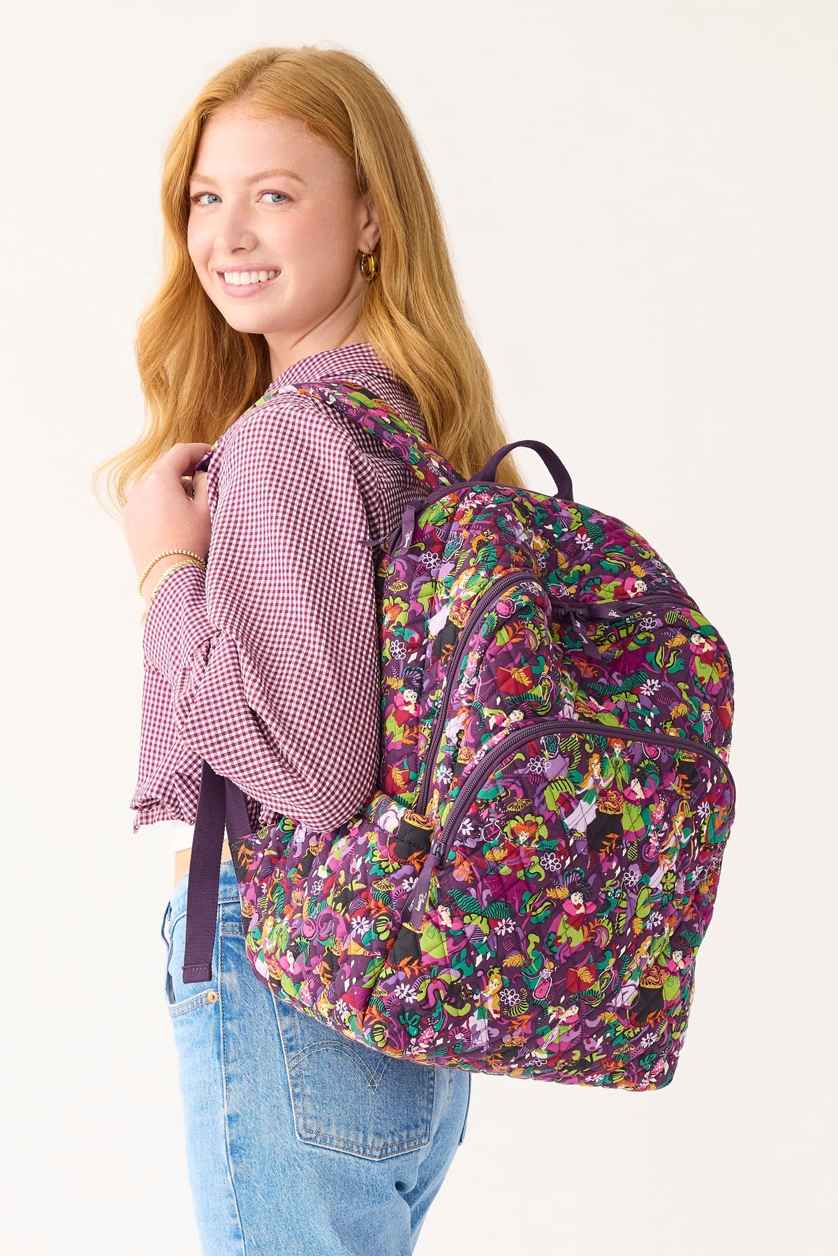 Disney Hocus Pocus Essential Large Backpack in Blooms and Brooms