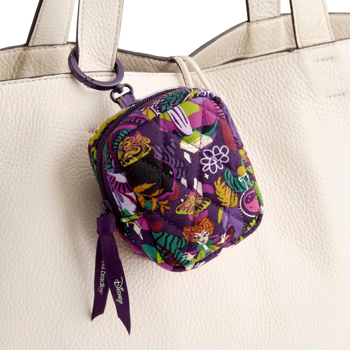 Disney Hocus Pocus Large Earbud Bag Charm in Blooms and Brooms