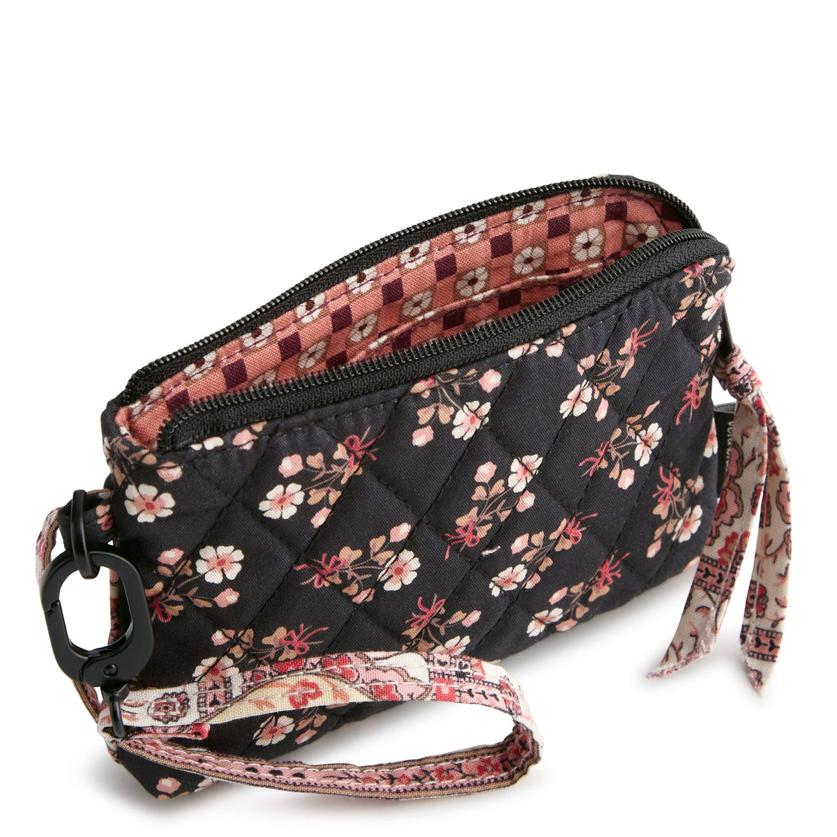 Clip and Zip Wristlet in Melissa Ditsy
