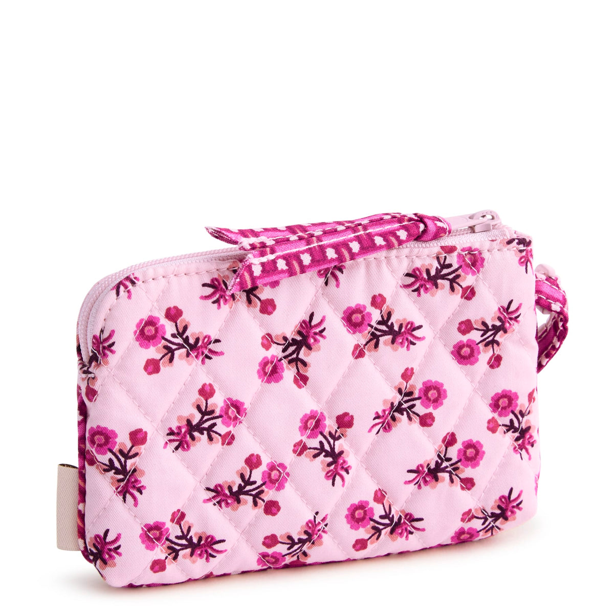 Clip and Zip Wristlet in Melissa Ditsy Pink