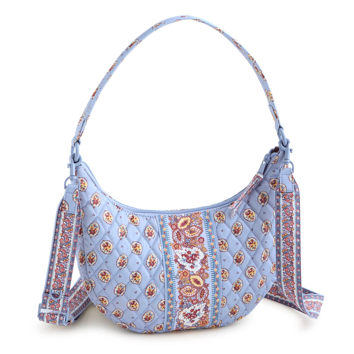 Clara Convertible Shoulder Bag in Blue Leaf