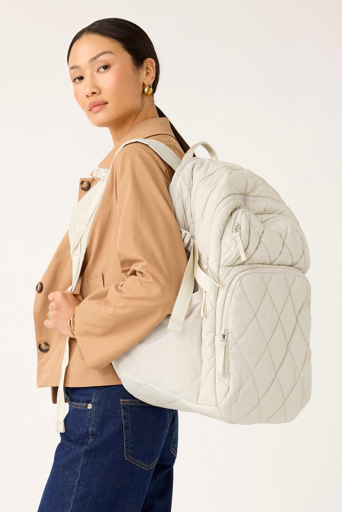 XL Clarion Backpack in Pumice Stone