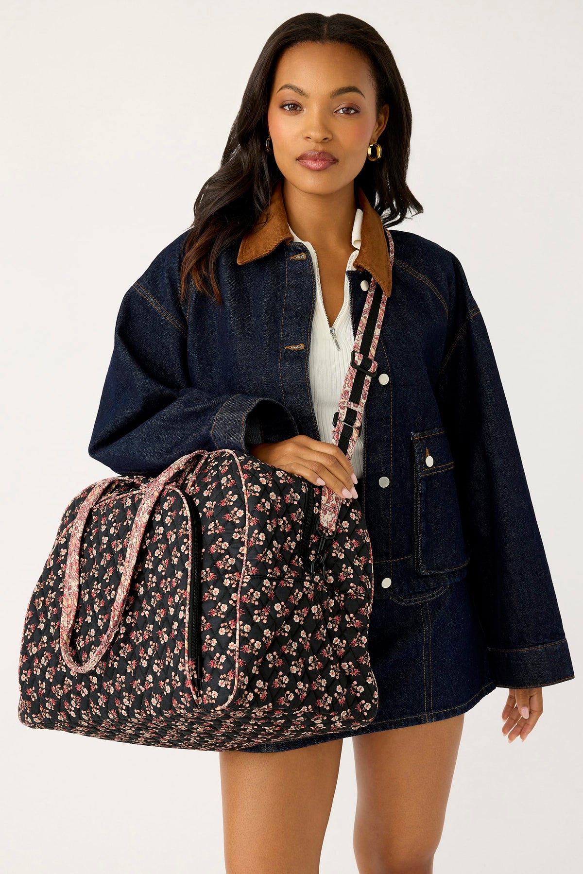 Large Weekender Travel Bag in Melissa Ditsy