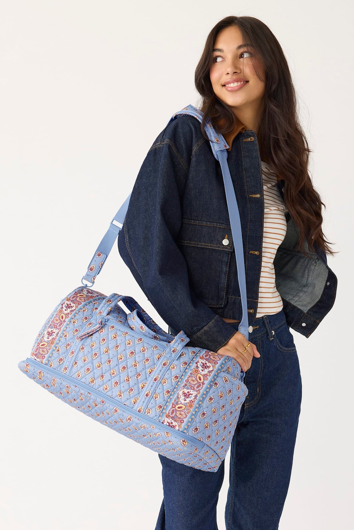 Hollyhill Duffel in Blue Leaf