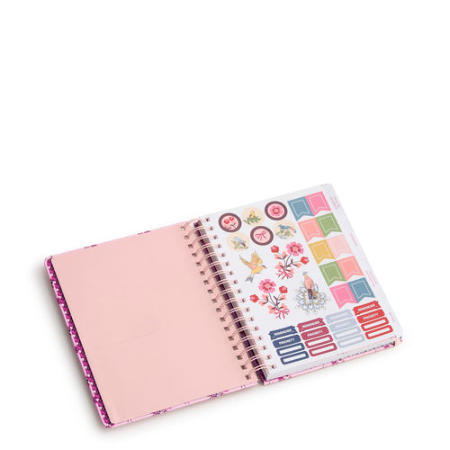 12 Month Undated Large Planner in Melissa Ditsy Pink