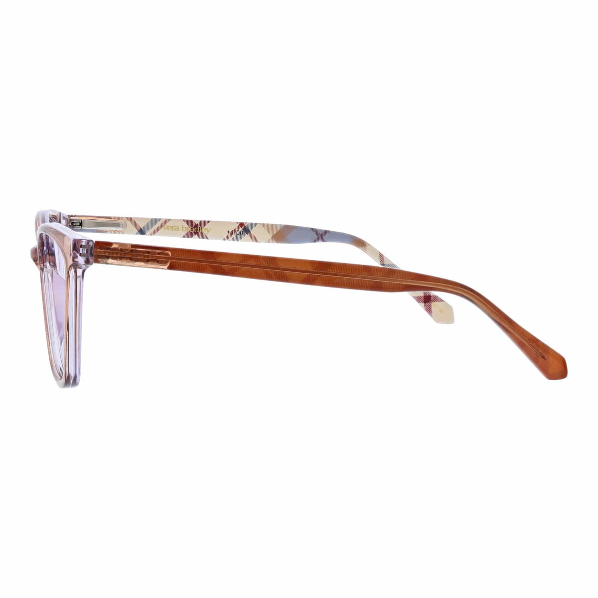 Clara Blue Light Reading Glasses in Blue Leaf Tartan Plaid